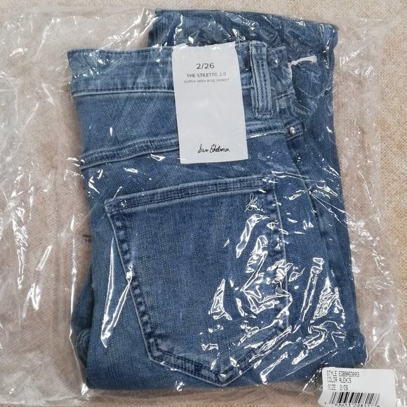 Sam Edelman The Stiletto 2.0 Super High Rise Skinny Jeans  Size 26 NWT - Picture 2 of 7